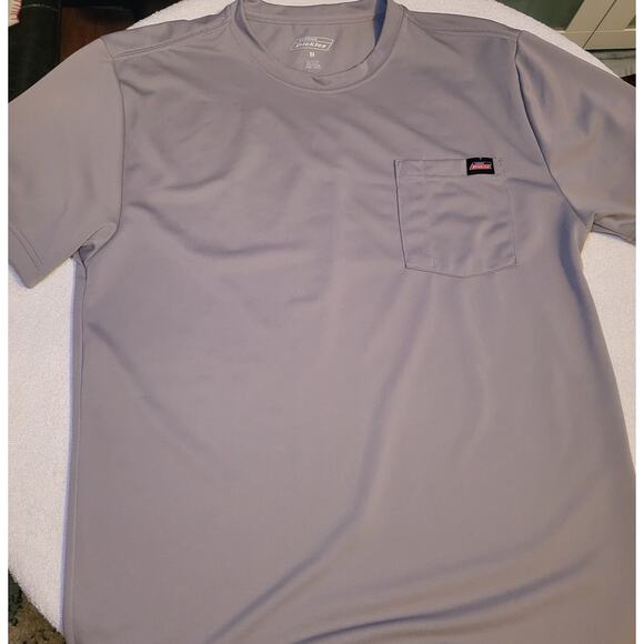 Dickies Mens Work Gray Crew Neck Short Sleeves Pullover T Shirt Size Medium - Picture 8 of 10